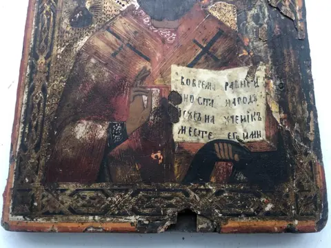 Icoon, Sint Nicolaas - Hout - 19e eeuw