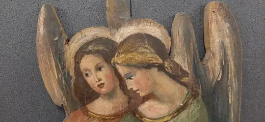 Decoratief paneel - olie op tafel - Eind 19e eeuw