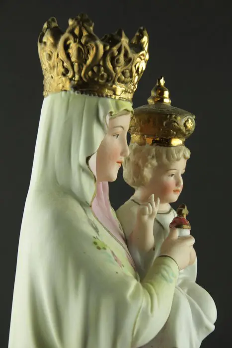 Maria met Kind - 39 cm - Porselein - Eind 19e eeuw