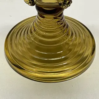 Antik Emailliert Trompetenfußrömer - Glas