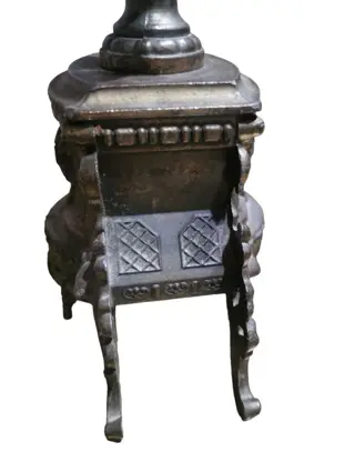 Kandelaar (2) - Brons (verguld), Messing - 19e eeuw