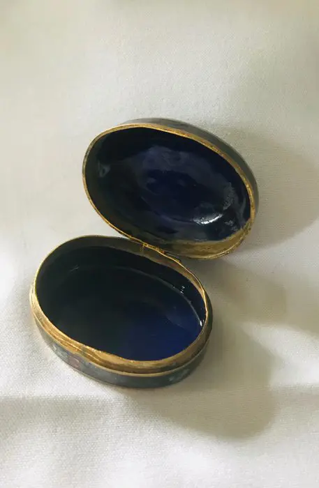 Antieke emaille patchbox - Emaille - 19e eeuw