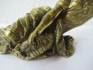 Beeld, liggende vrouwenfiguur - Messing - ca. 1900