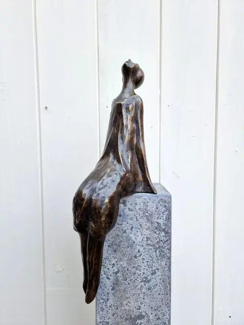Abstracte dame - Gepatineerd brons - recent