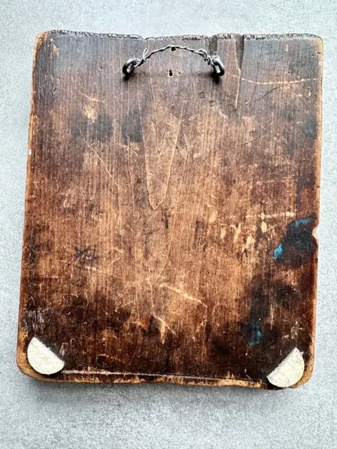 Icoon, Madonna en kind - Historicisme - Hout - Eind 19e eeuw