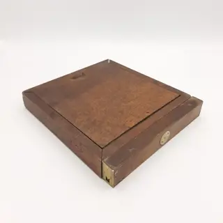 Landmeterskompas, Rochette Jeune - Glas, Hout, Messing - Midden 19e eeuw