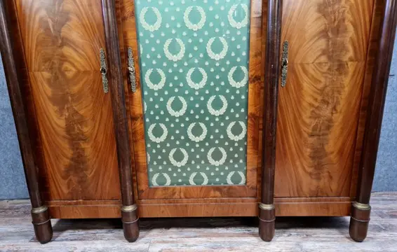 Grote Empire mahoniehouten boekenkast - Mahonie - Rond 1900