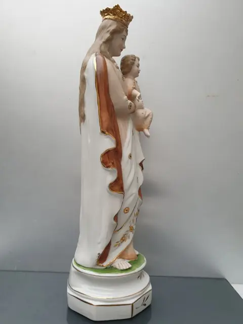 Madonna en kind (1) - Art Nouveau - biscuit porselein - Begin 20e eeuw