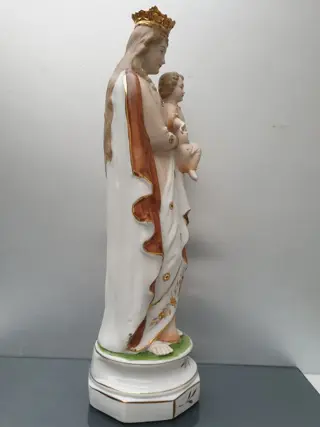 Madonna en kind (1) - Art Nouveau - biscuit porselein - Begin 20e eeuw