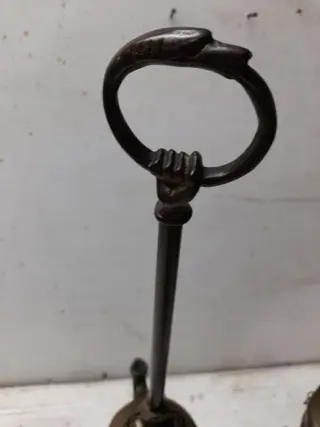 Lamp (2) - Brons - Eind 19e eeuw