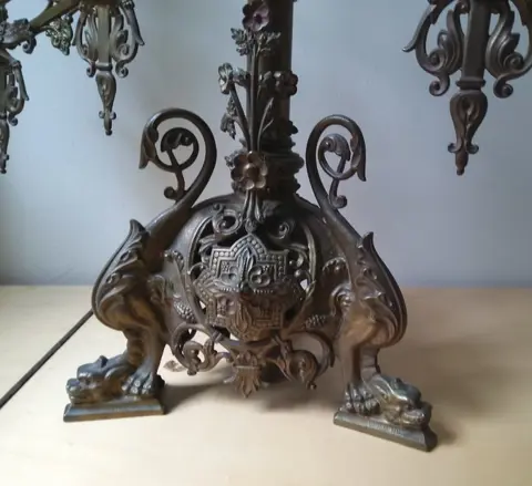 Kandelaar - Messing - 19e eeuw