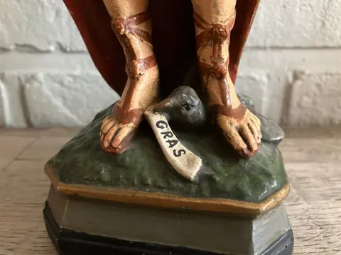 Beeld, Saint Expédit (Pieraccini) - Plaster polychroom - Begin 20e eeuw