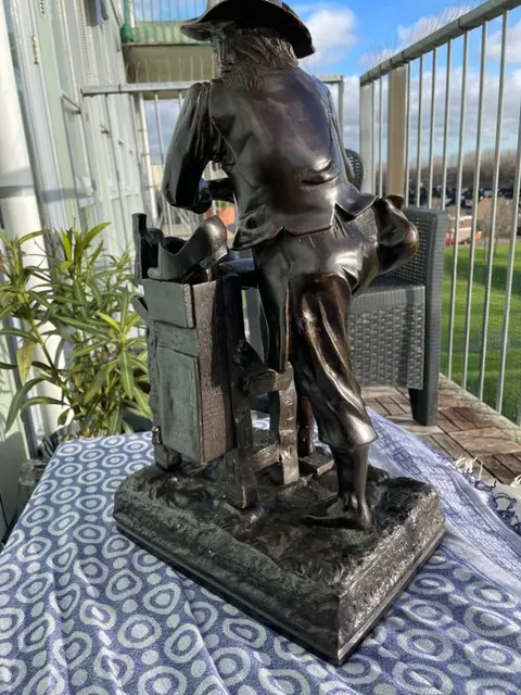 Naar Paul Dubois (1829-1905) - Beeld, Figuur/beeld, 'Petit Pierre/Gagne petit' - 50 cm - Brons - 20e eeuw