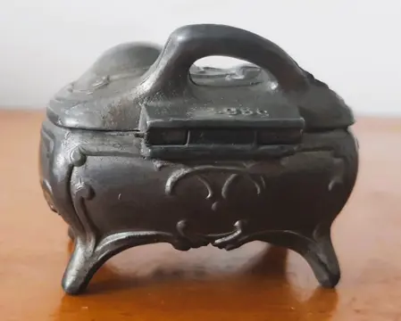 Victoriaanse sieradendoos, snuisterijdoos - Tin - Tweede helft 19e eeuw