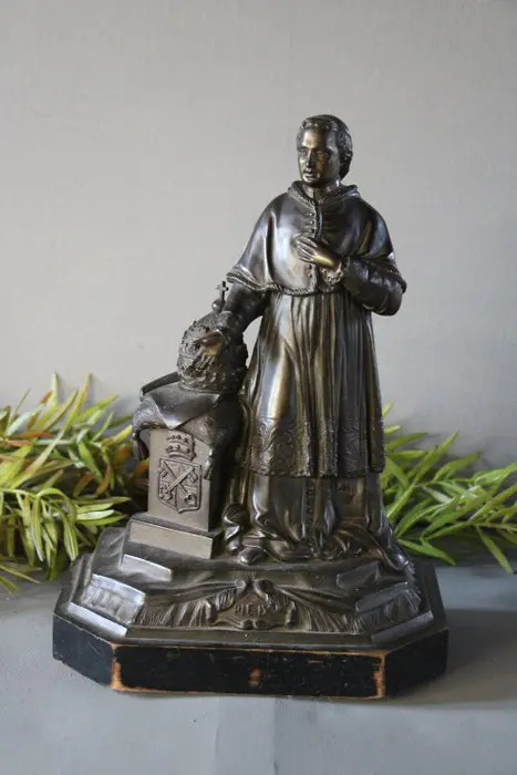 Beeld, Paus Pius IX - Legering - Tweede helft 19e eeuw