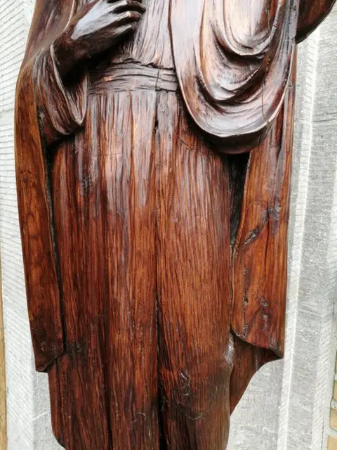 Beeld, Heilige (100 cm.) - Hout - 19e eeuw