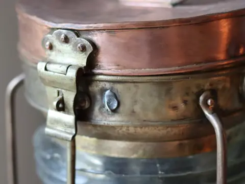 Ankerlamp, Anchor scheepslamp - Brons, Koper, Messing - Midden 20e eeuw