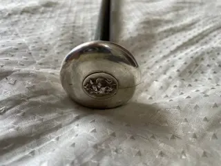 Wandelstok, Leeuw - Italië - Hout, Verzilverd - Midden 20e eeuw