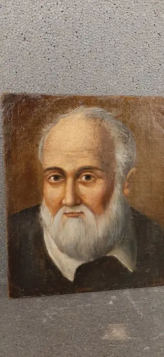 Schilderij, portret van St. Philip Neri - Olieverf op canvas - Begin 19e eeuw
