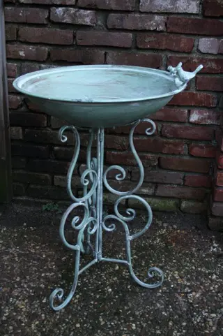 Large Birdbath, Bird Feeder - 76 cm. - metal - recent