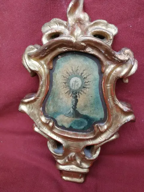 geschilderd cymatium (1) - Hout - Eind 18e eeuw