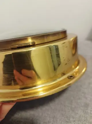 Devina scheepsklok + barometer (2) - Messing - Tweede helft 20e eeuw