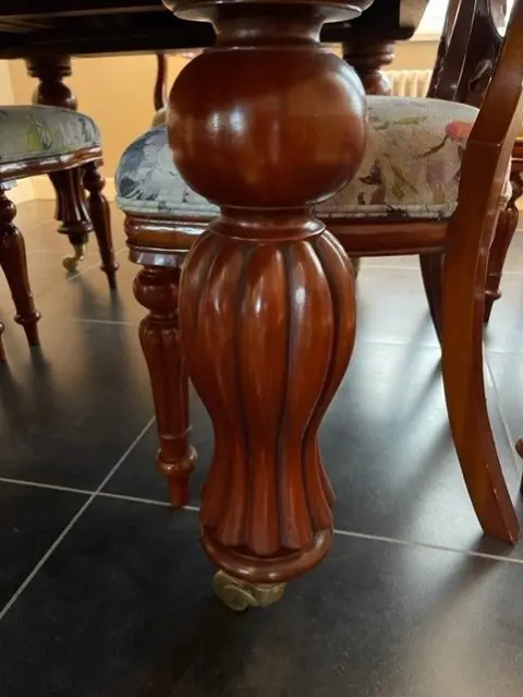 Stoel, Uitklapbare tafel (11) - Hout - 19e eeuw