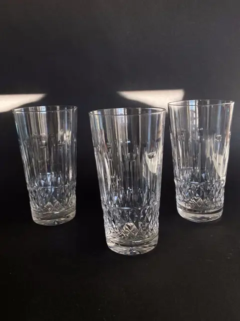 Cristallerie de Lorraine - Schitterende en zeldzame serie van 6 sinaasappelglaasjes - Geslepen kristal