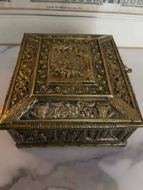 Kist (1) - Barok stijl - Messing - Begin 20e eeuw