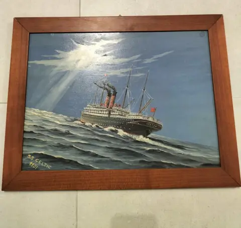 Schilderij, SS Keltisch (1) - Modern - Hout - Eind 20e eeuw