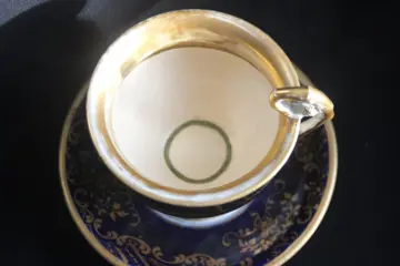 Nyon - 19e eeuwse Nyon (Zwitserland) porseleinen lunchbeker (1) - Porselein