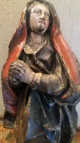 Beeldhouwwerk, maagd - Barok - Hout - Eerste helft 18e eeuw