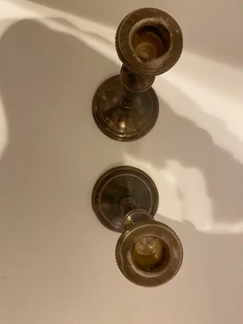 Kandelaar (2) - Art Deco - Messing - 19e eeuw