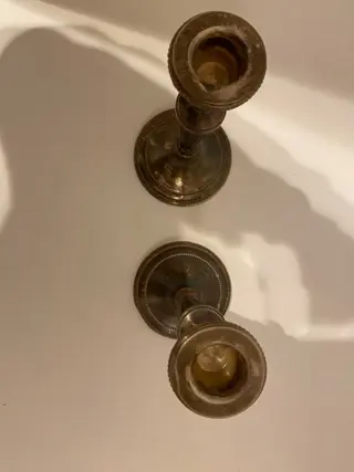 Kandelaar (2) - Art Deco - Messing - 19e eeuw
