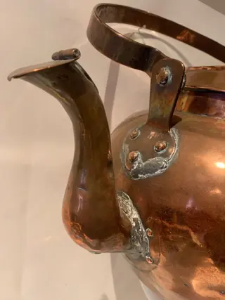 Apple kettle - Red copper - Eind 19e eeuw