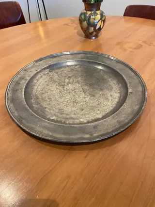 Bord - Tin - 19e eeuw