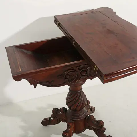 Speeltafel - Romantisch - Mahonie - Eind 19e eeuw