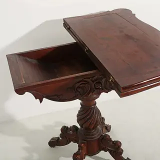 Speeltafel - Romantisch - Mahonie - Eind 19e eeuw