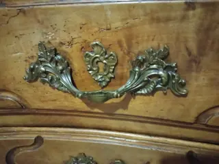 Commode, Ladekast - Brons, Eik, Hout, Marmer - Midden 18e eeuw