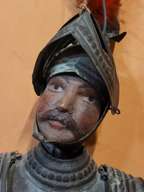 Siciliaanse marionet - Hout, Koper - omstreeks 1900