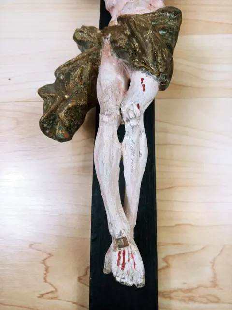 Beeld, Kruis Lichaam van Christus - Barok - Hout - 18e eeuw