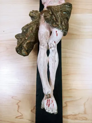 Beeld, Kruis Lichaam van Christus - Barok - Hout - 18e eeuw