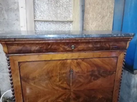 Secrétaire - Louis Philippe stijl - Mahonie - 19e eeuw