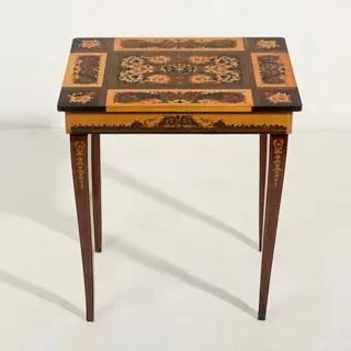 Naaitafel met muziekdoos - Hout - 20e eeuw