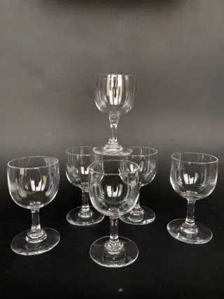 Baccarat - Schitterende set van 6 glazen - "Balloon" vorm - Kristal