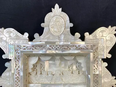 Icoon - Parelmoer - Eind 19e eeuw