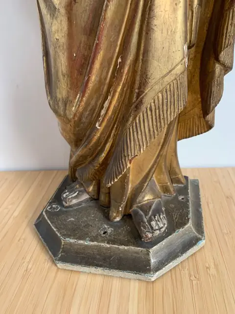 Beeld, Maagd en kind, (51cm.) - Hout - Midden 18e eeuw