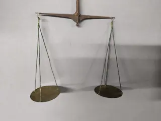 Muntbalans - Hout, metaal - Tweede helft 19e eeuw