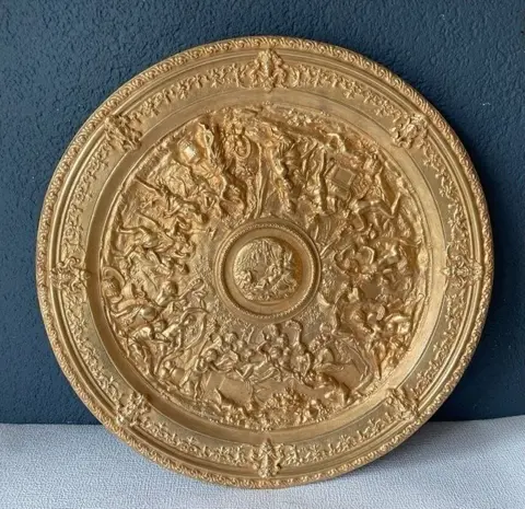 Plaquette, with Bacchanal representation - Brons - Tweede helft 19e eeuw