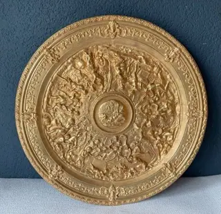 Plaquette, with Bacchanal representation - Brons - Tweede helft 19e eeuw